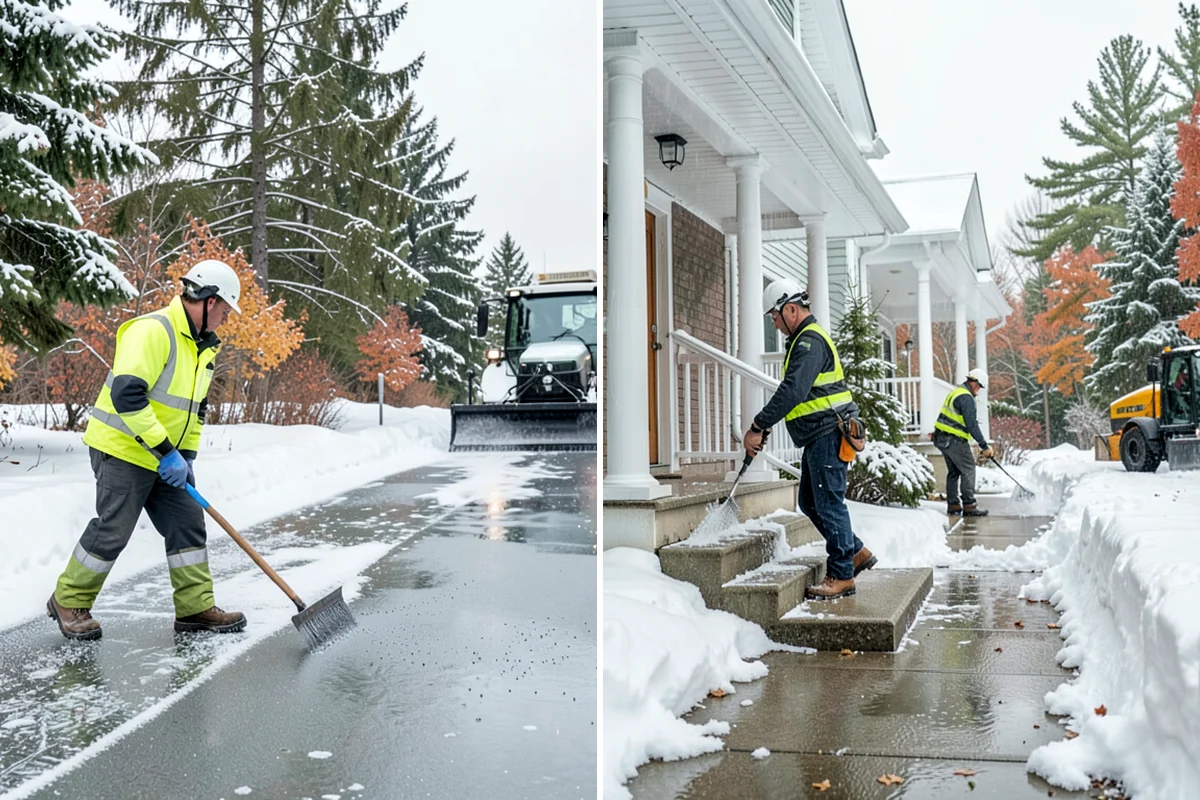 Parking Lot Sanding in Shoreline, King County, WA - We check pavement temperatures against deicer thresholds