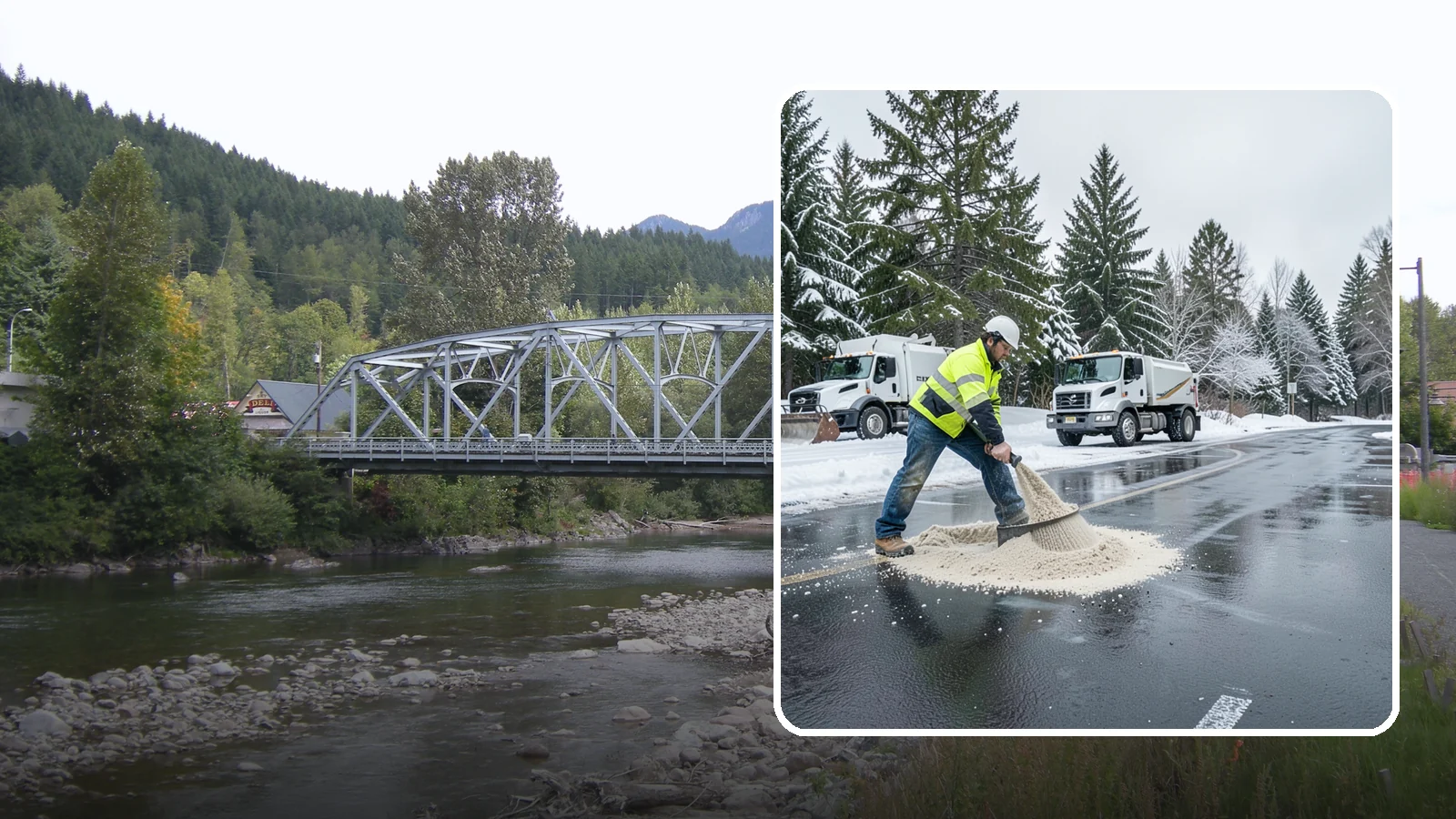 Parking Lot Sanding in Skykomish, King County, WA - When temperatures fall too low for salt to work, we spread sand to restore traction across your lot.