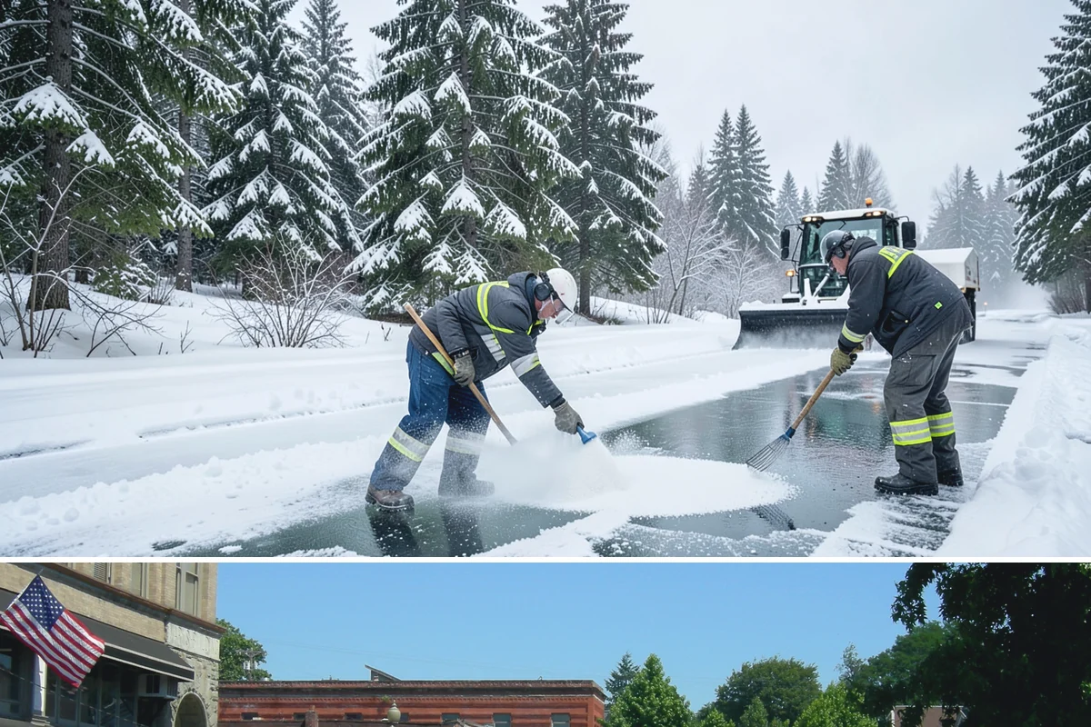 Parking Lot Sanding in Snohomish, Snohomish County, WA - Sanding is most needed during deep-cold snaps from December through early February.