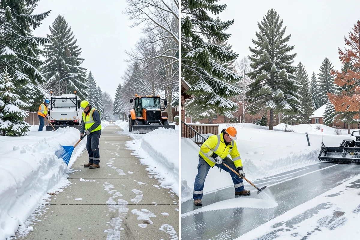 Parking Lot Sanding in Snoqualmie, King County, WA - We check pavement temperatures against deicer thresholds