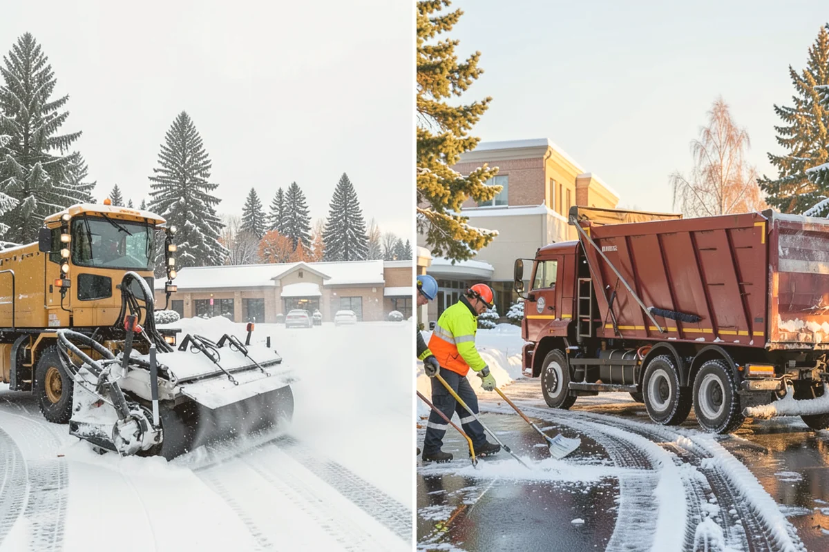 Parking Lot Sanding in Stanwood, Snohomish County, WA - We check pavement temperatures against deicer thresholds