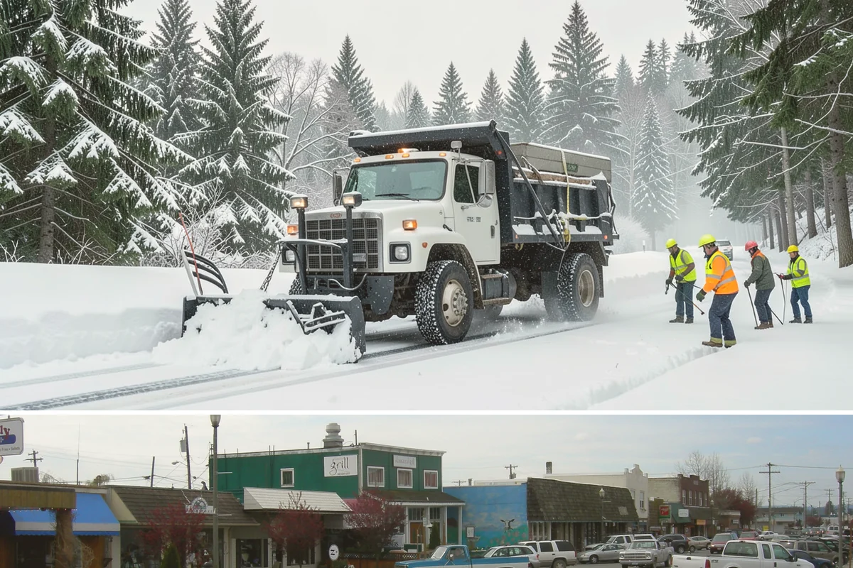 Parking Lot Sanding in Stanwood, Snohomish County, WA - Sanding is most needed during deep-cold snaps from December through early February.