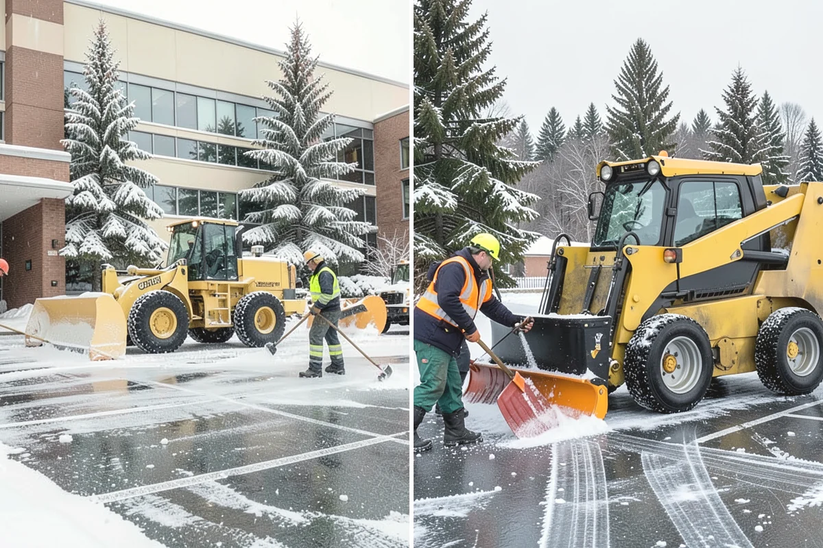 Parking Lot Sanding in Steilacoom, Pierce County, WA - We check pavement temperatures against deicer thresholds
