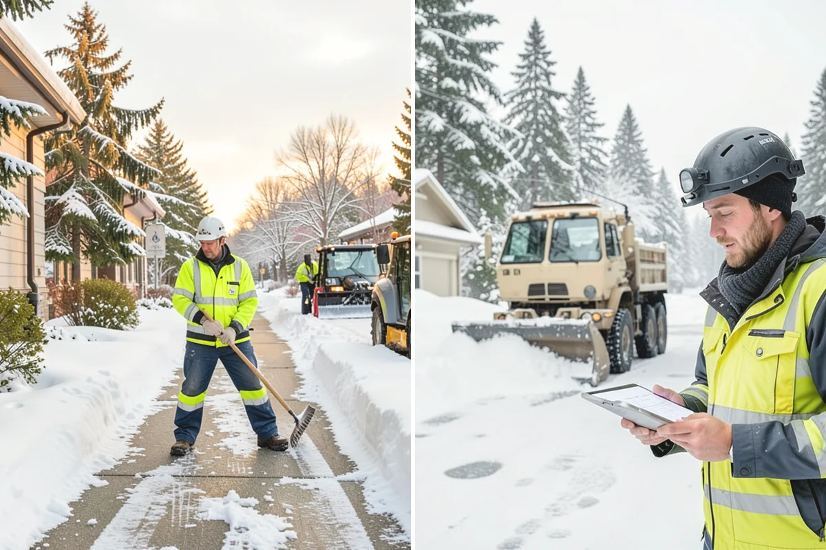 Parking Lot Sanding in Tukwila, King County, WA - We check pavement temperatures against deicer thresholds