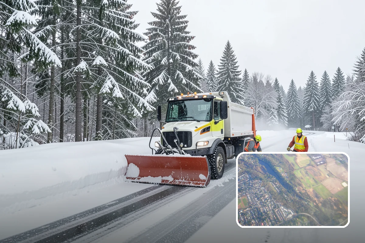 Parking Lot Snow Hauling in Algona, King County, WA - Recovers stalls lost to oversized piles