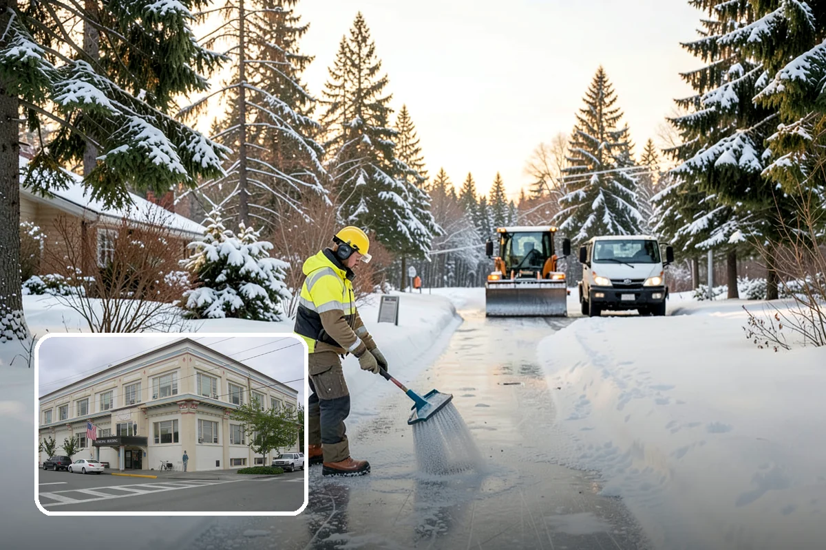 Parking Lot Snow Hauling in Anacortes, Skagit County, WA - Recovers stalls lost to oversized piles