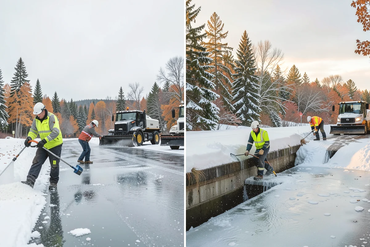 Parking Lot Snow Hauling in Anacortes, Skagit County, WA - We assess pile volume and available loading access