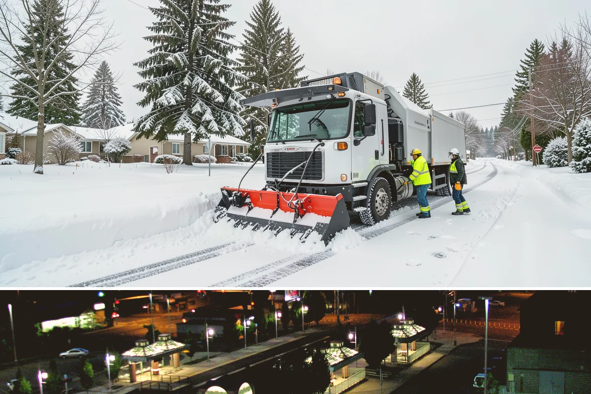 Parking Lot Snow Hauling in Auburn, King County, WA - Hauling is needed after heavy or repeated storms, most often in January and February.