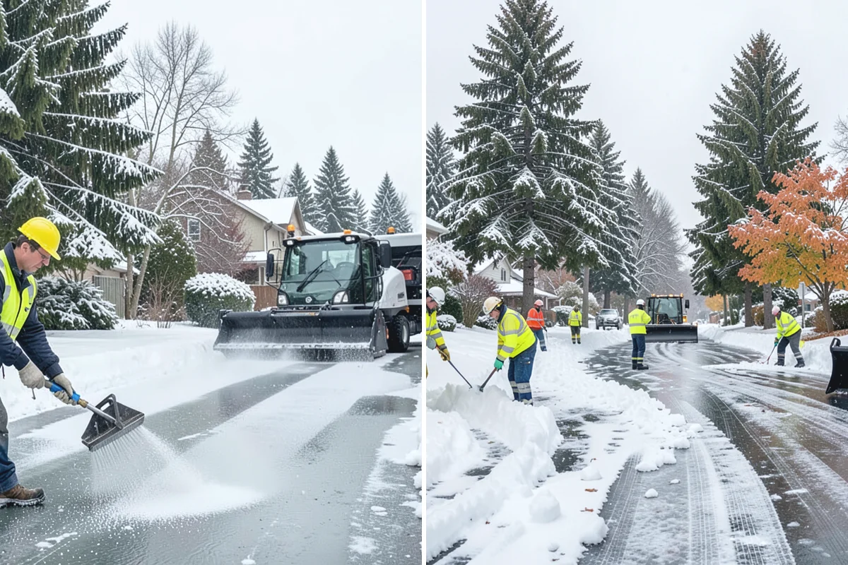 Parking Lot Snow Hauling in Beaux Arts Village, King County, WA - We assess pile volume and available loading access