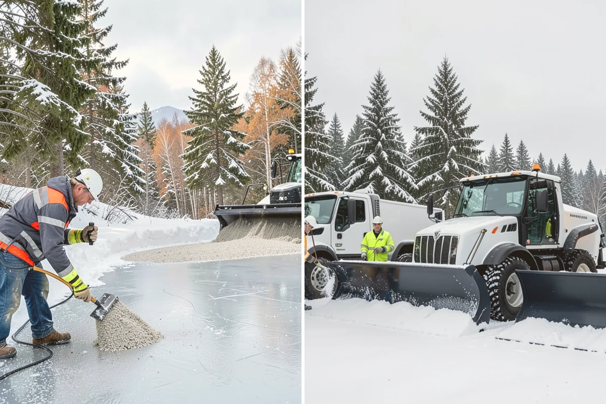 Parking Lot Snow Hauling in Brier, Snohomish County, WA - We assess pile volume and available loading access