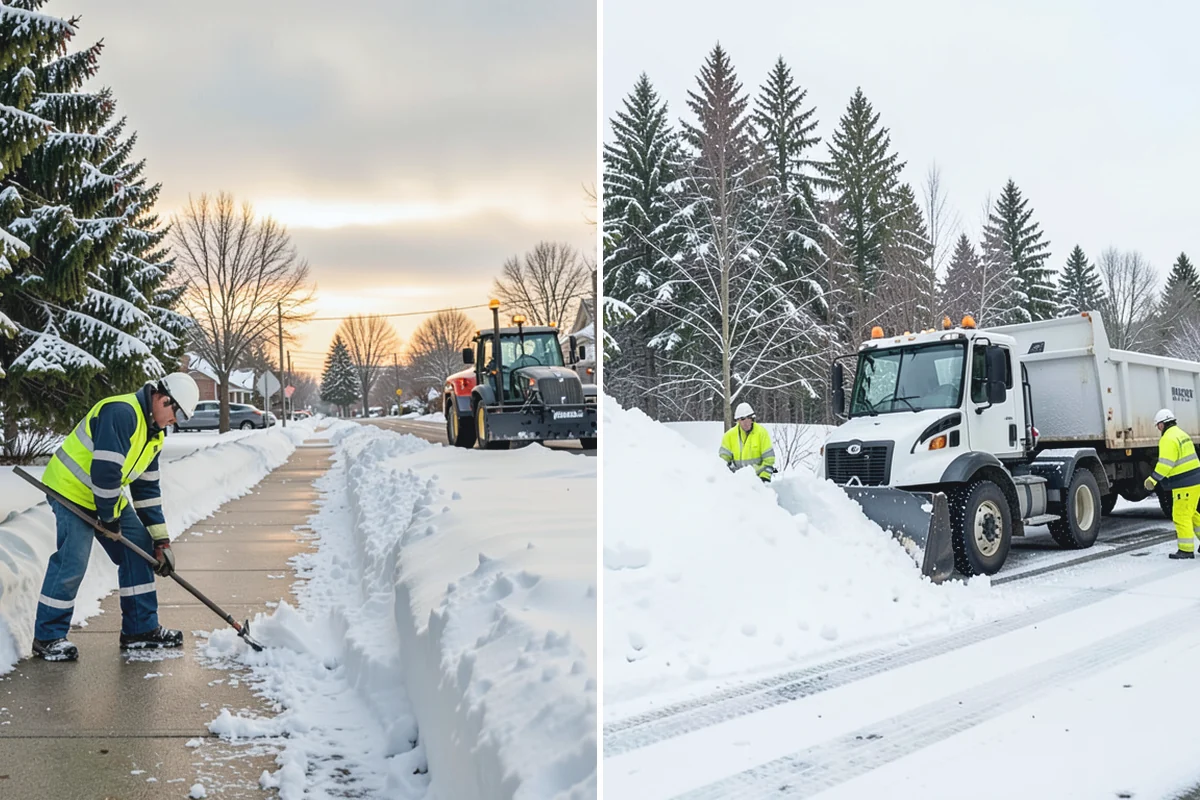 Parking Lot Snow Hauling in Buckley, Pierce County, WA - We assess pile volume and available loading access