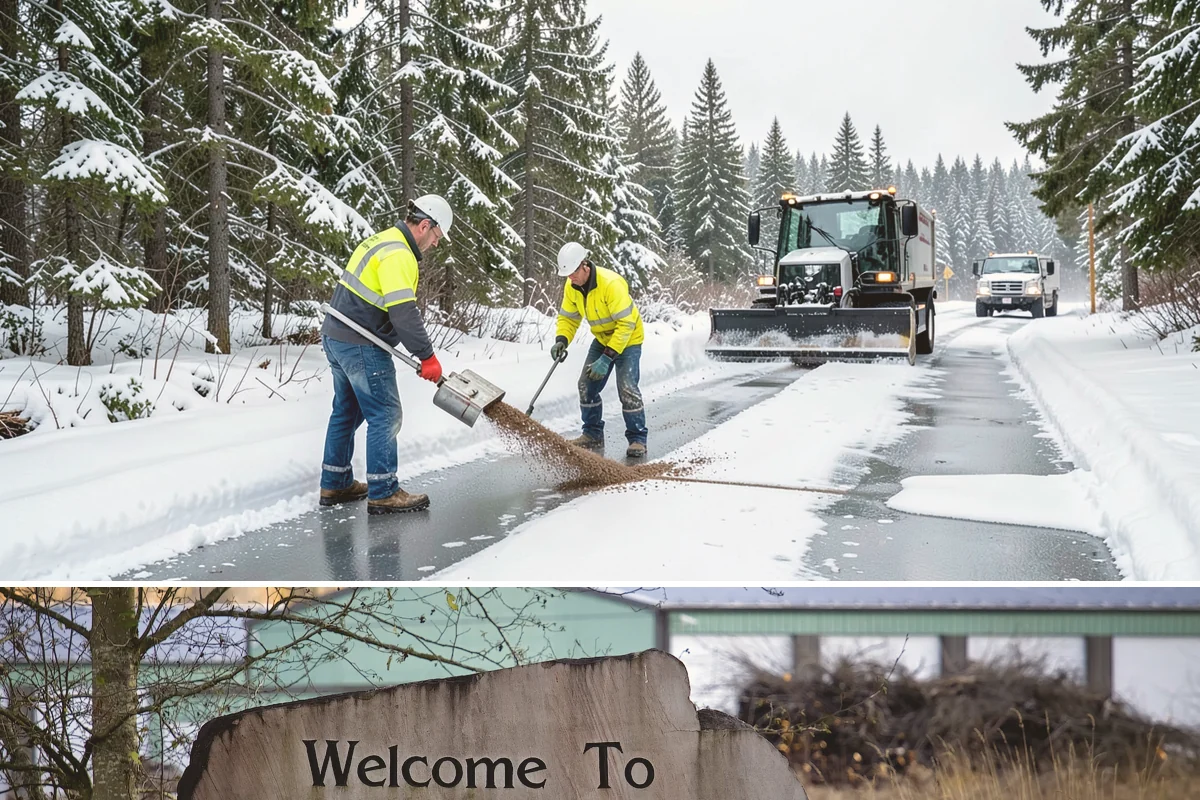 Parking Lot Snow Hauling in Buckley, Pierce County, WA - Hauling is needed after heavy or repeated storms, most often in January and February.