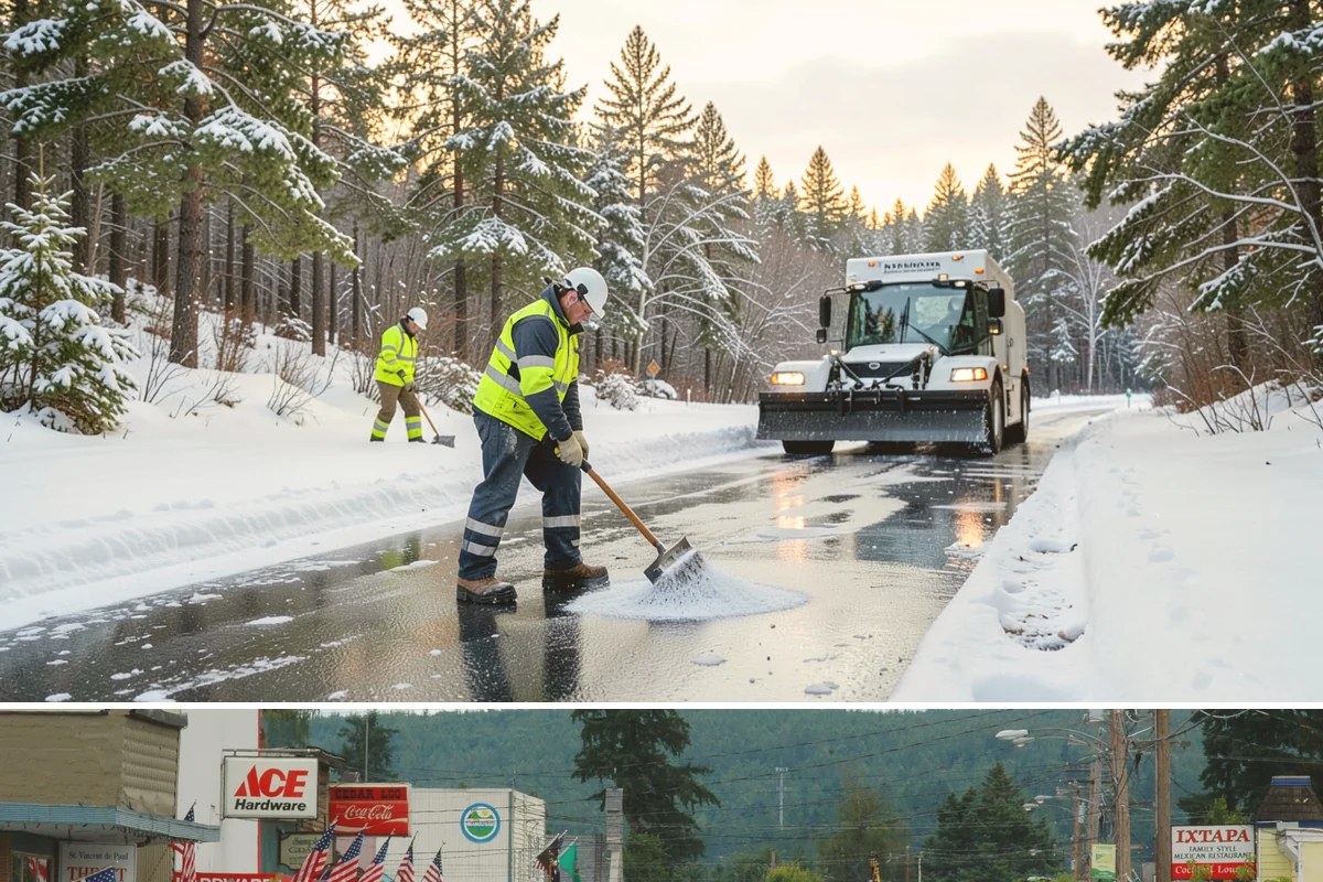 Parking Lot Snow Hauling in Carnation, King County, WA - Hauling is needed after heavy or repeated storms, most often in January and February.