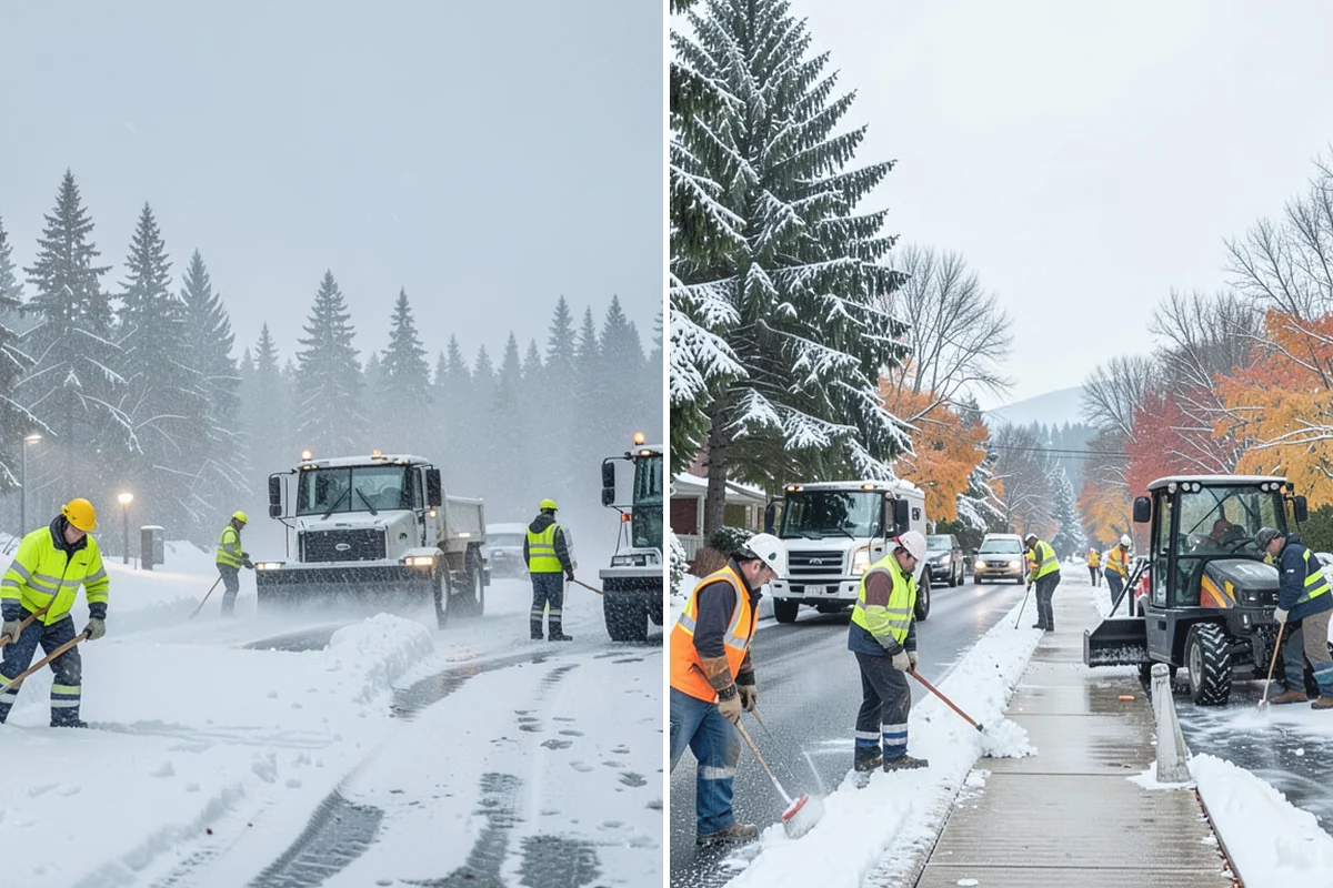 Parking Lot Snow Hauling in Coupeville, Island County, WA - We assess pile volume and available loading access