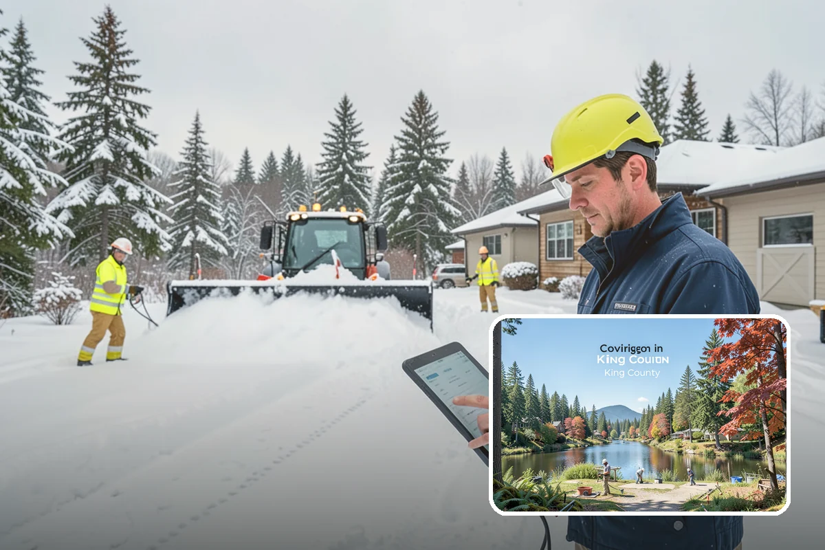 Parking Lot Snow Hauling in Covington, King County, WA - Recovers stalls lost to oversized piles