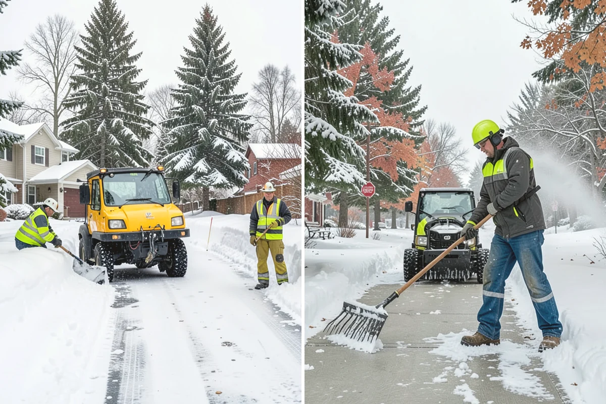 Parking Lot Snow Hauling in Covington, King County, WA - We assess pile volume and available loading access