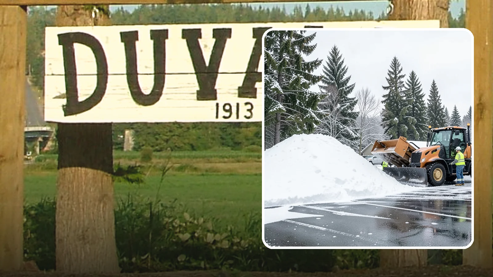 Parking Lot Snow Hauling in Duvall, King County, WA - When wet Cascade snow piles higher than your lot can hold, we haul it off-site to reclaim your stalls.