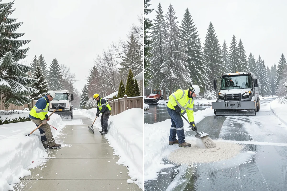 Parking Lot Snow Hauling in Duvall, King County, WA - We assess pile volume and available loading access