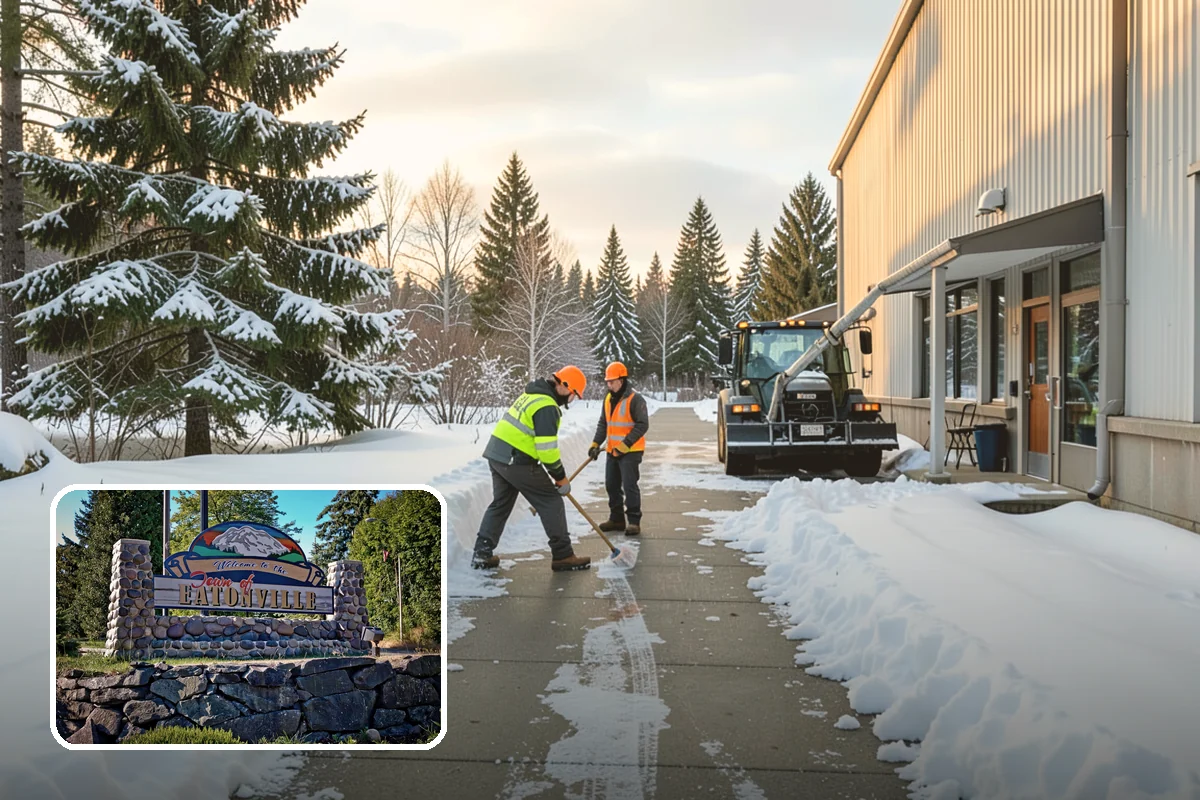 Parking Lot Snow Hauling in Eatonville, Pierce County, WA - Recovers stalls lost to oversized piles