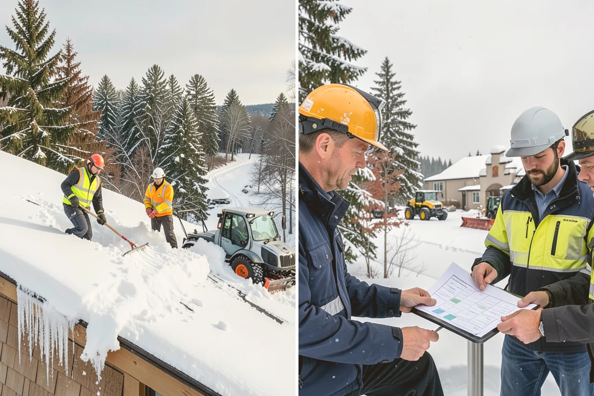 Parking Lot Snow Hauling in Eatonville, Pierce County, WA - We assess pile volume and available loading access