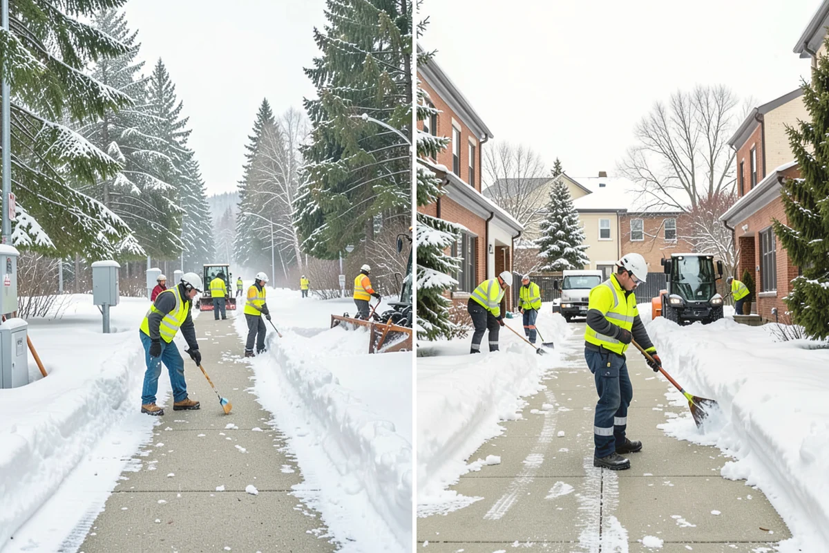 Parking Lot Snow Hauling in Edgewood, Pierce County, WA - We assess pile volume and available loading access