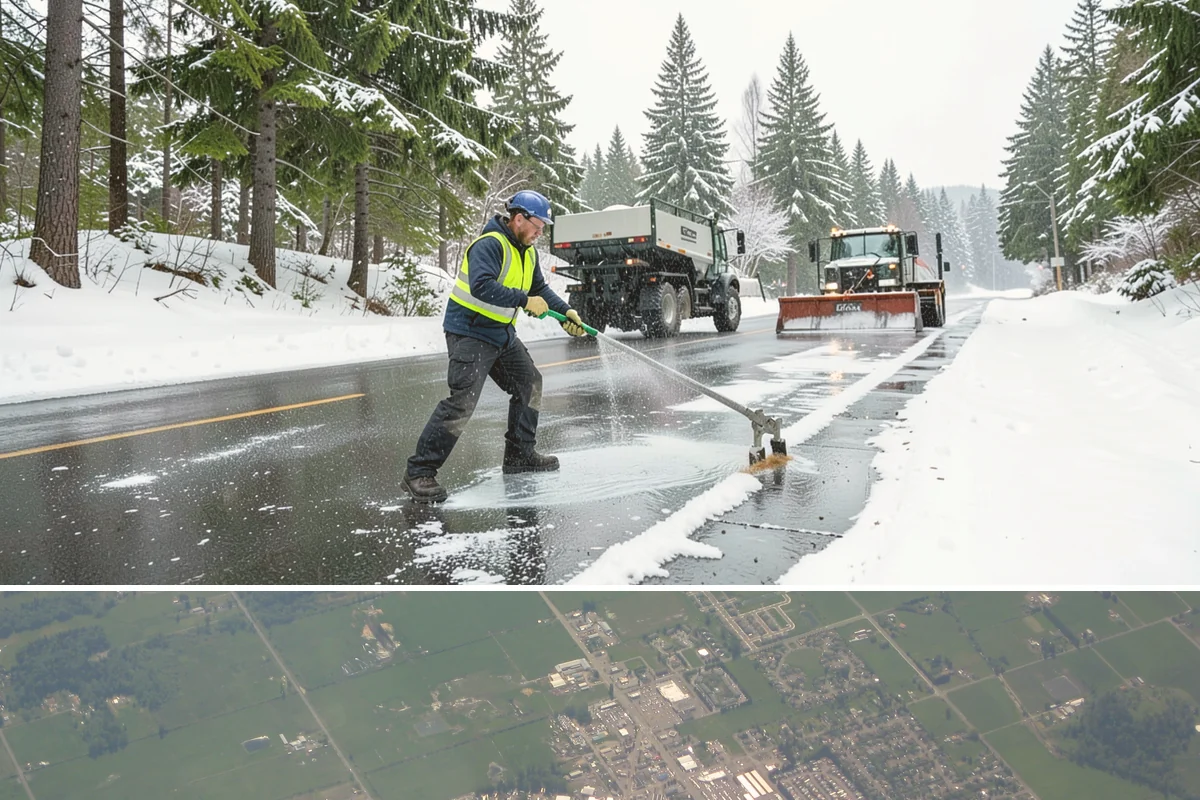 Parking Lot Snow Hauling in Enumclaw, King County, WA - Hauling is needed after heavy or repeated storms, most often in January and February.