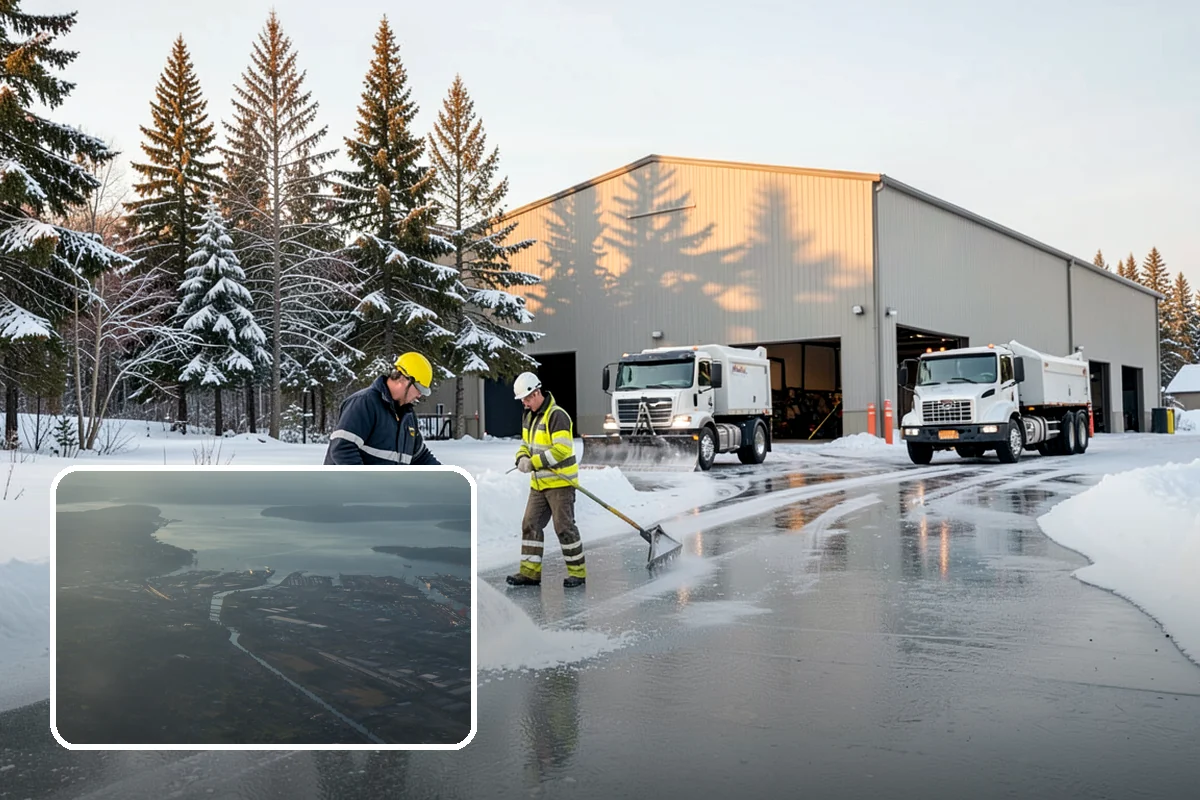 Parking Lot Snow Hauling in Fife, Pierce County, WA - Recovers stalls lost to oversized piles