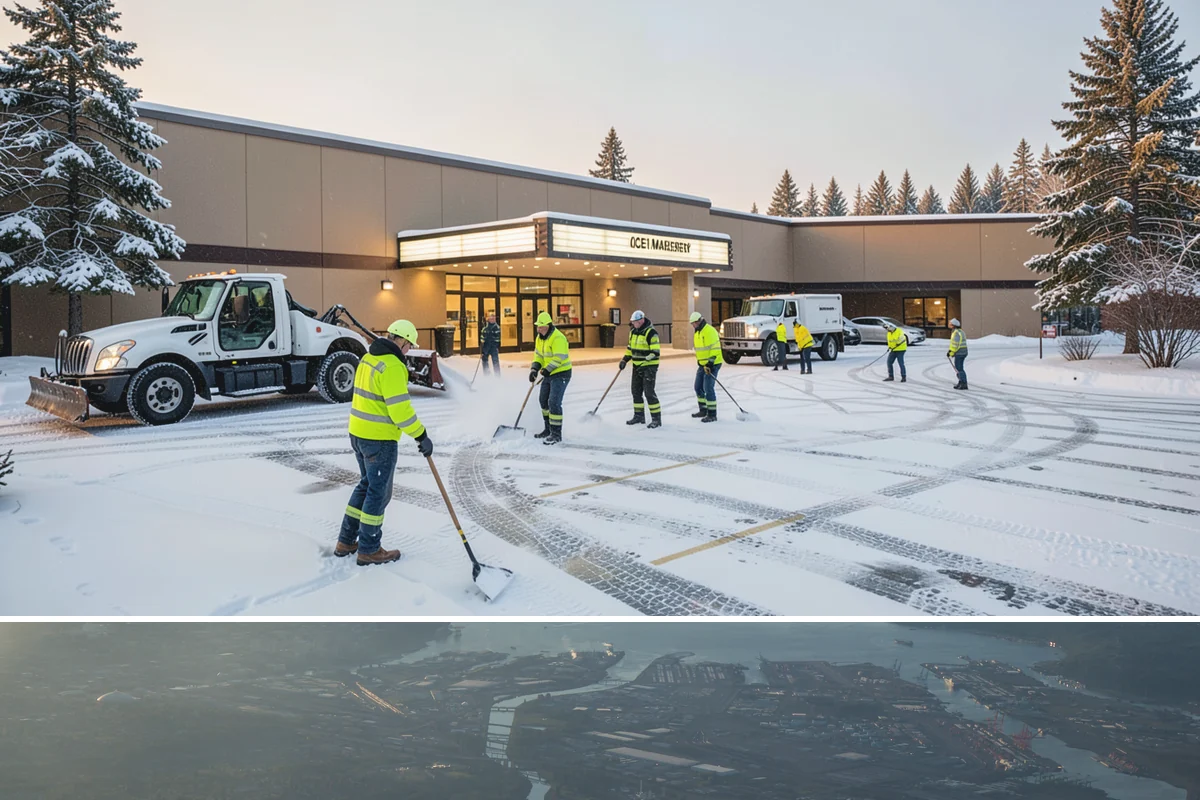 Parking Lot Snow Hauling in Fife, Pierce County, WA - Hauling is needed after heavy or repeated storms, most often in January and February.