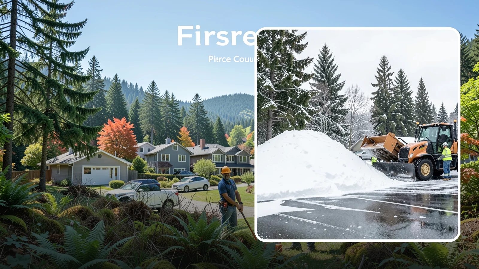 Parking Lot Snow Hauling in Fircrest, Pierce County, WA - When wet Cascade snow piles higher than your lot can hold, we haul it off-site to reclaim your stalls.