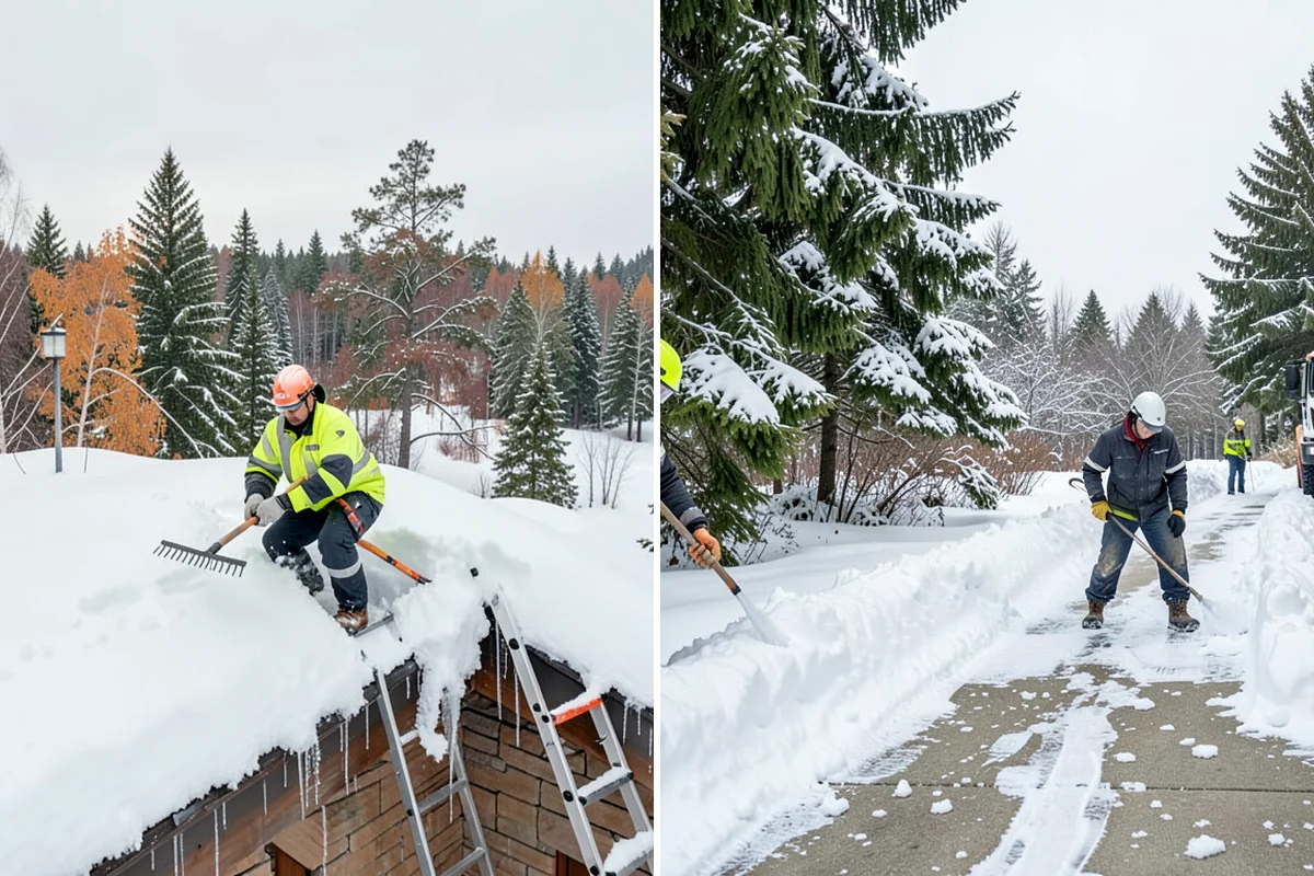 Parking Lot Snow Hauling in Hunts Point, King County, WA - We assess pile volume and available loading access