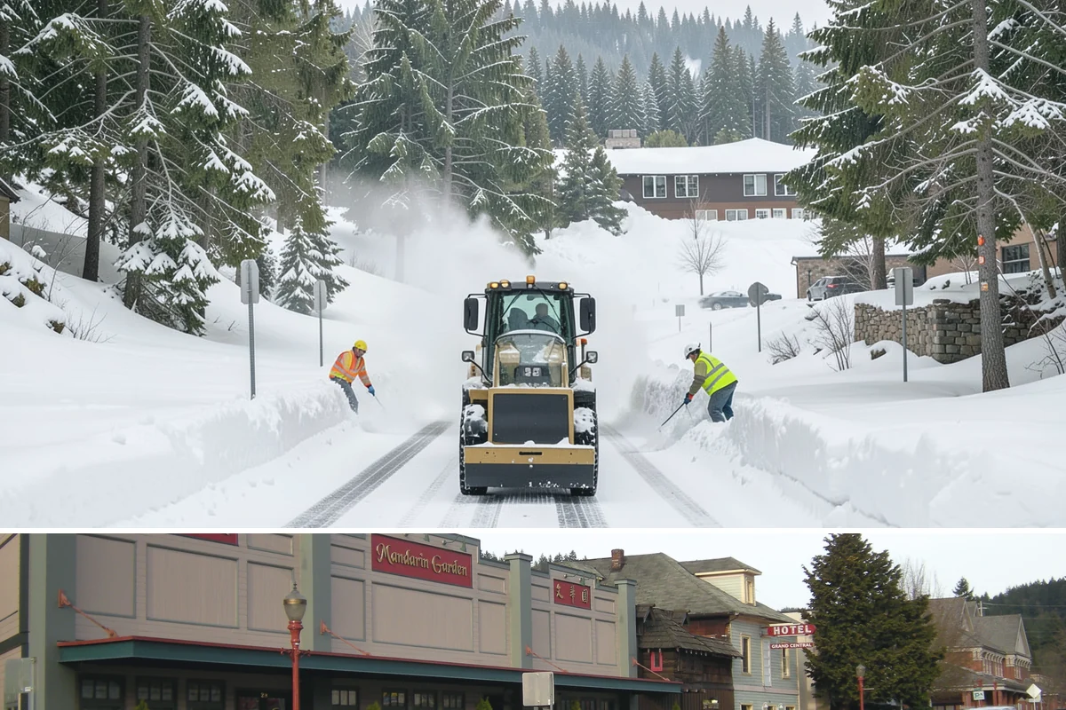 Parking Lot Snow Hauling in Issaquah, King County, WA - Hauling is needed after heavy or repeated storms, most often in January and February.