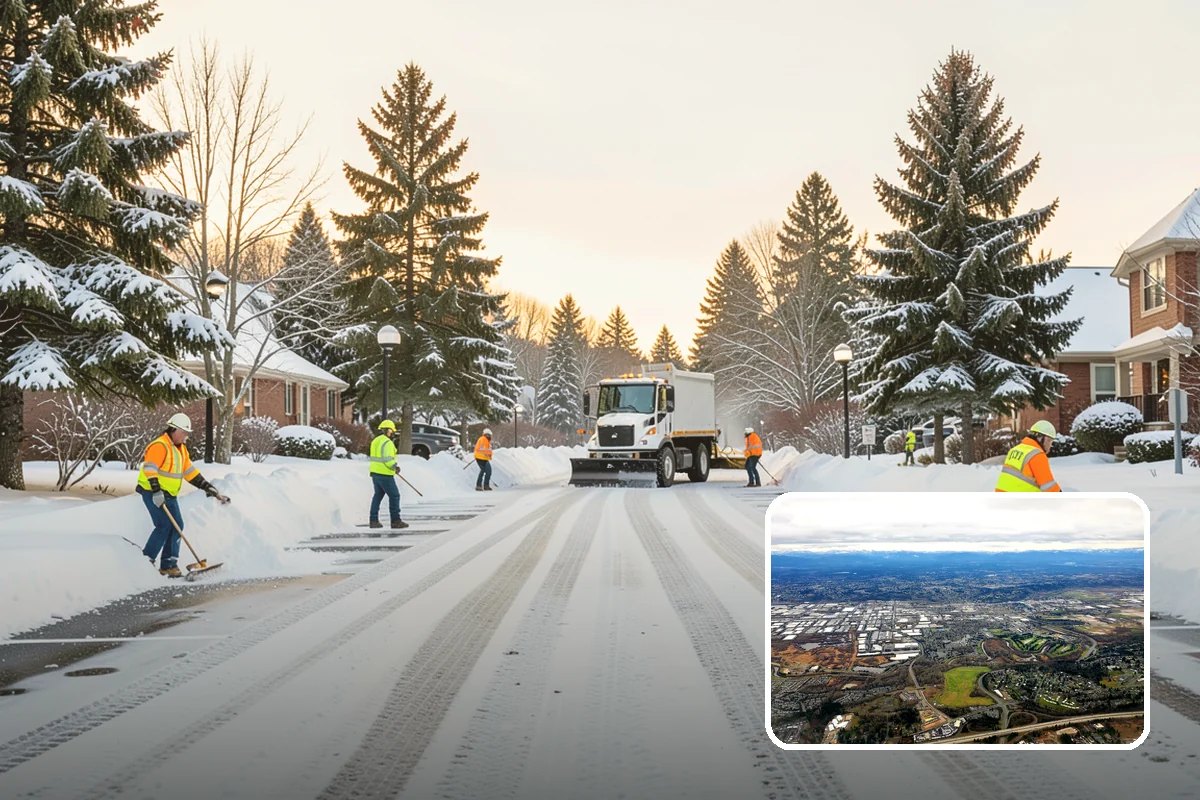 Parking Lot Snow Hauling in Kent, King County, WA - Recovers stalls lost to oversized piles