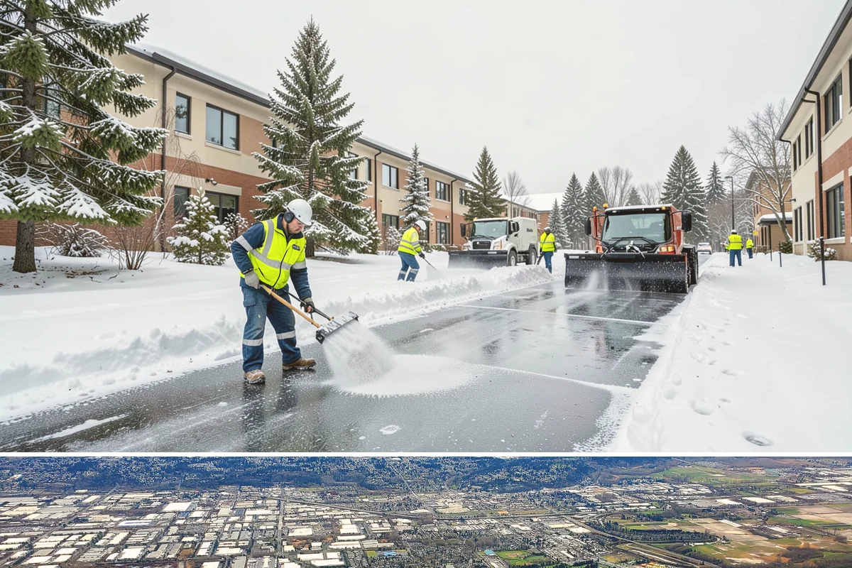 Parking Lot Snow Hauling in Kent, King County, WA - Hauling is needed after heavy or repeated storms, most often in January and February.