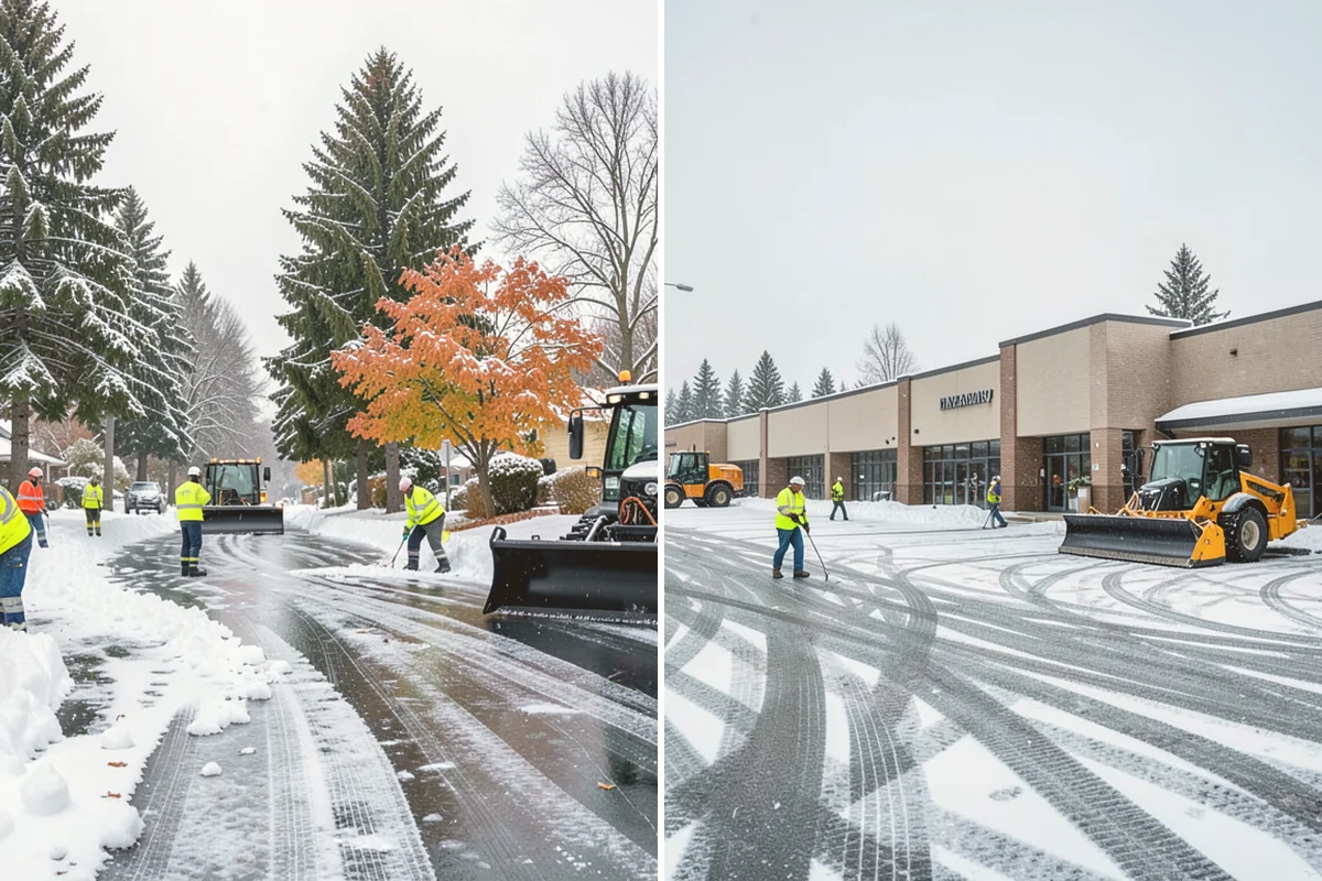 Parking Lot Snow Hauling in Kirkland, King County, WA - We assess pile volume and available loading access