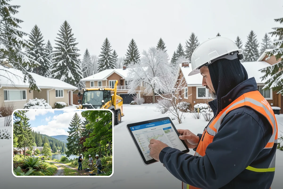 Parking Lot Snow Hauling in Lake Forest Park, King County, WA - Recovers stalls lost to oversized piles