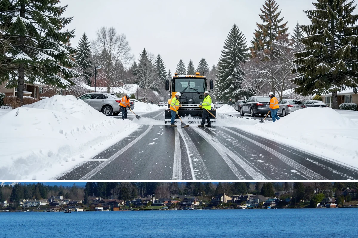 Parking Lot Snow Hauling in Lake Stevens, Snohomish County, WA - Hauling is needed after heavy or repeated storms, most often in January and February.