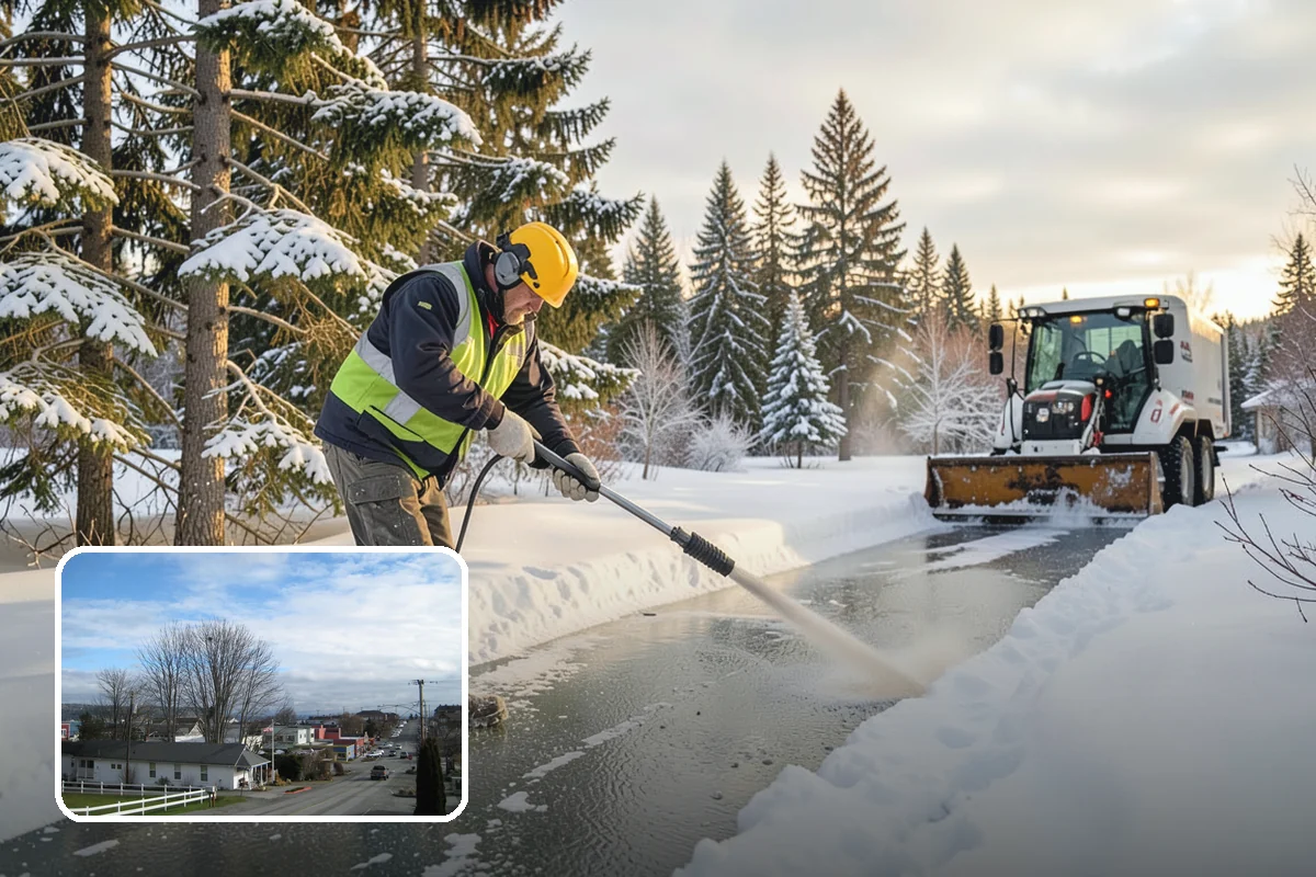 Parking Lot Snow Hauling in Langley, Island County, WA - Recovers stalls lost to oversized piles