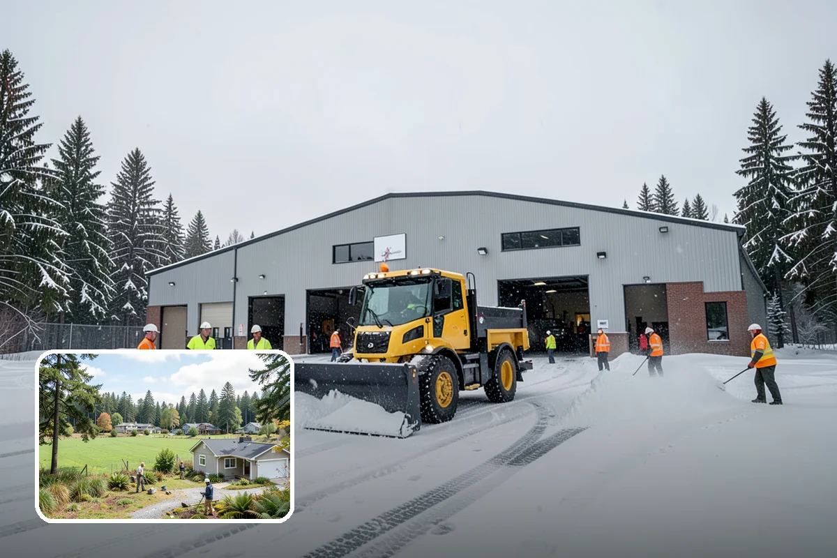 Parking Lot Snow Hauling in Lyman, Skagit County, WA - Recovers stalls lost to oversized piles