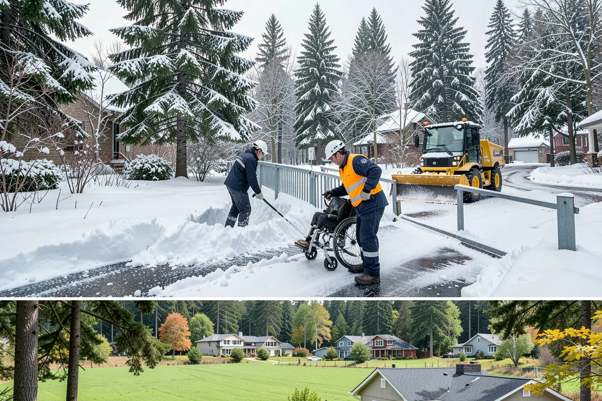 Parking Lot Snow Hauling in Lyman, Skagit County, WA - Hauling is needed after heavy or repeated storms, most often in January and February.