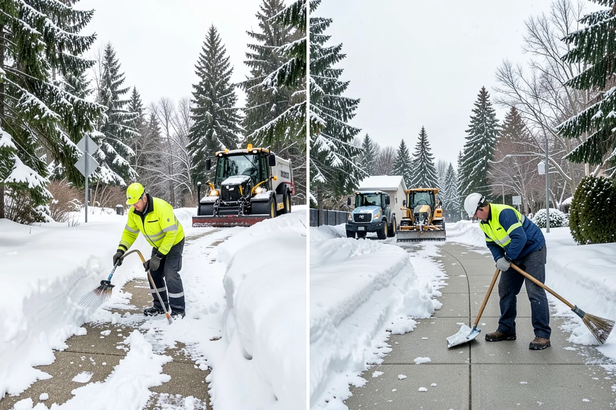Parking Lot Snow Hauling in Maple Valley, King County, WA - We assess pile volume and available loading access