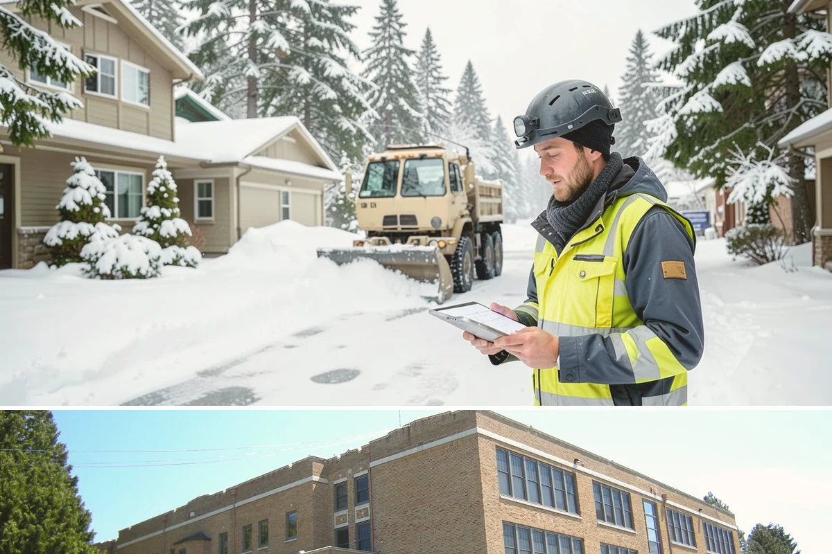Parking Lot Snow Hauling in Maple Valley, King County, WA - Hauling is needed after heavy or repeated storms, most often in January and February.