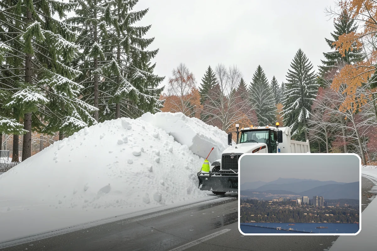 Parking Lot Snow Hauling in Medina, King County, WA - Recovers stalls lost to oversized piles