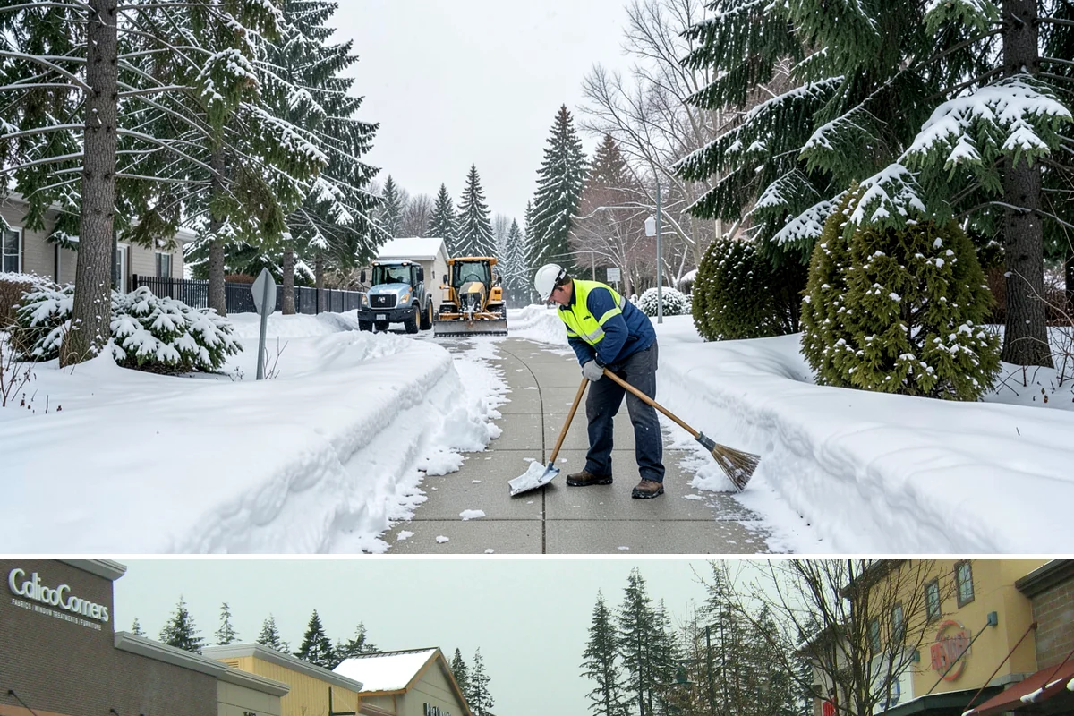 Parking Lot Snow Hauling in Mill Creek, Snohomish County, WA - Hauling is needed after heavy or repeated storms, most often in January and February.