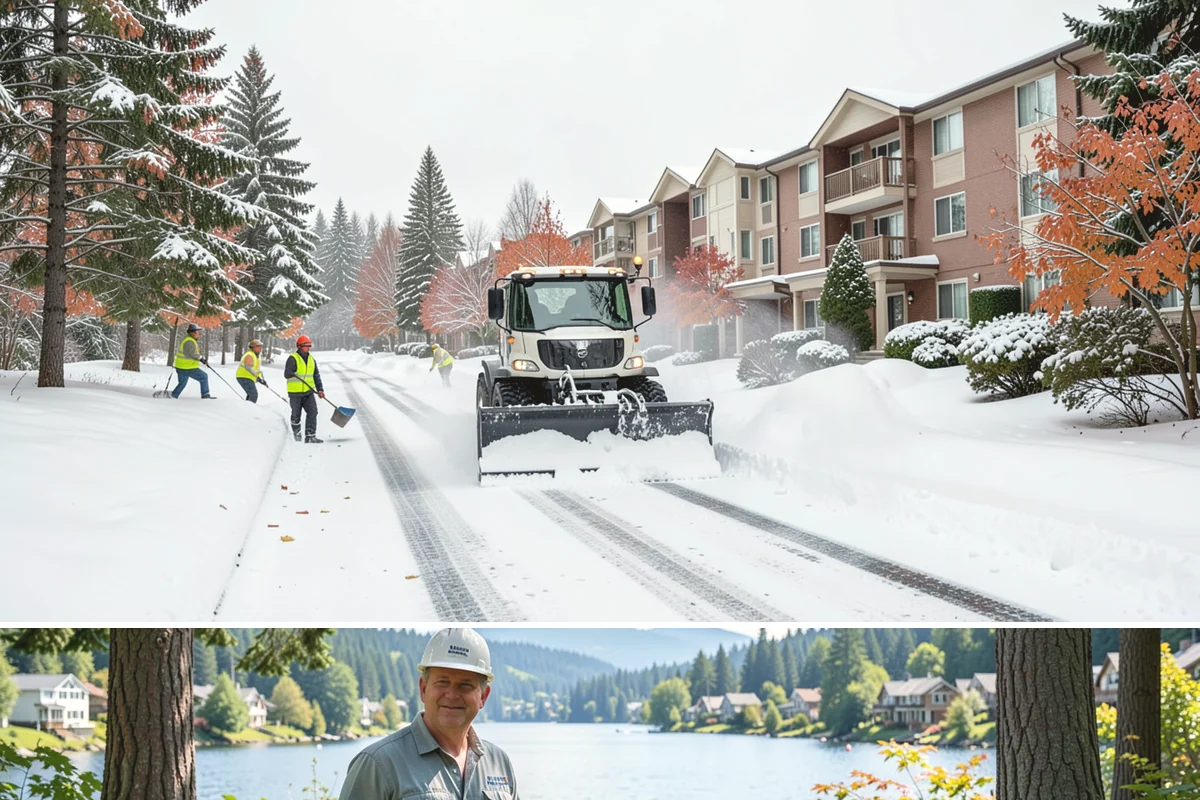 Parking Lot Snow Hauling in Milton, King County, WA - Hauling is needed after heavy or repeated storms, most often in January and February.