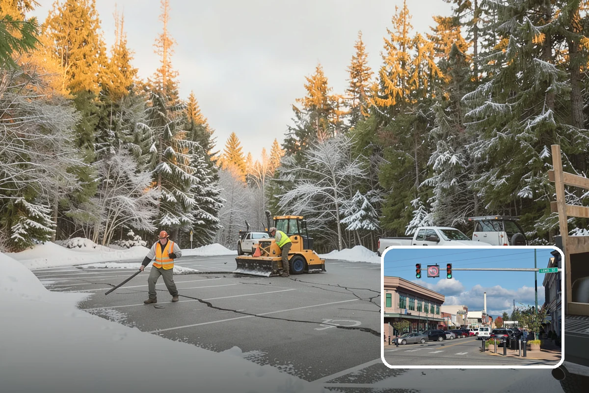 Parking Lot Snow Hauling in Monroe, Snohomish County, WA - Recovers stalls lost to oversized piles