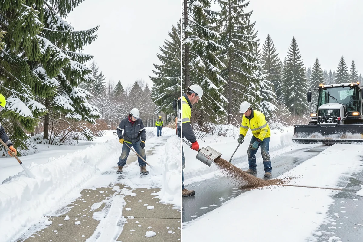 Parking Lot Snow Hauling in Monroe, Snohomish County, WA - We assess pile volume and available loading access