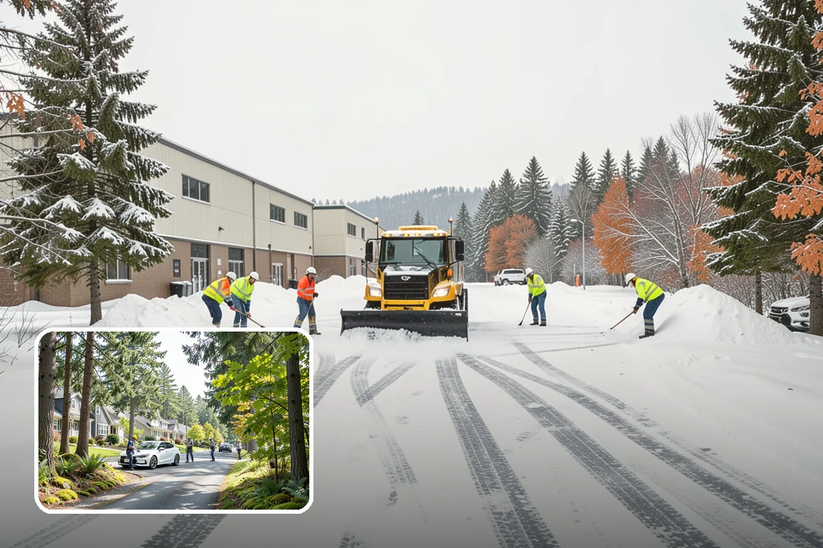 Parking Lot Snow Hauling in Normandy Park, King County, WA - Recovers stalls lost to oversized piles