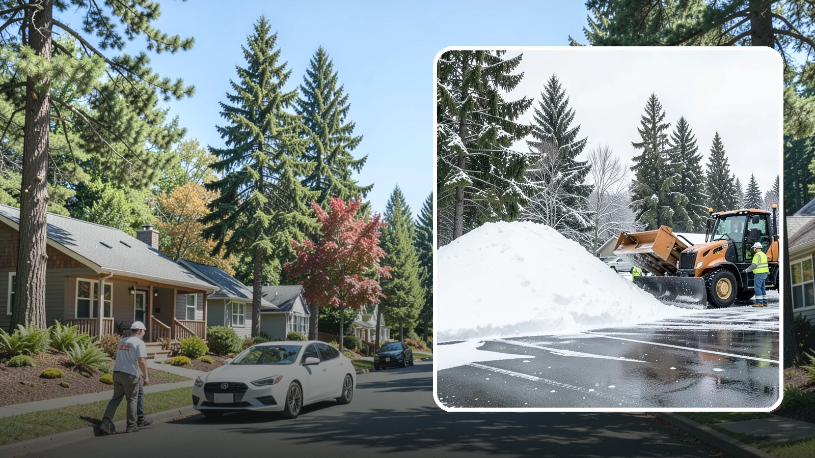 Parking Lot Snow Hauling in Orting, Pierce County, WA - When wet Cascade snow piles higher than your lot can hold, we haul it off-site to reclaim your stalls.