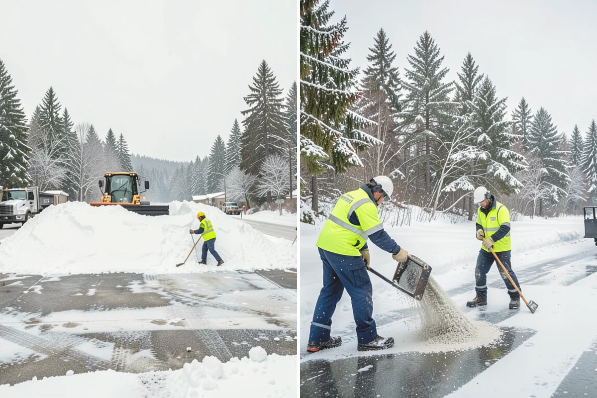 Parking Lot Snow Hauling in Orting, Pierce County, WA - We assess pile volume and available loading access