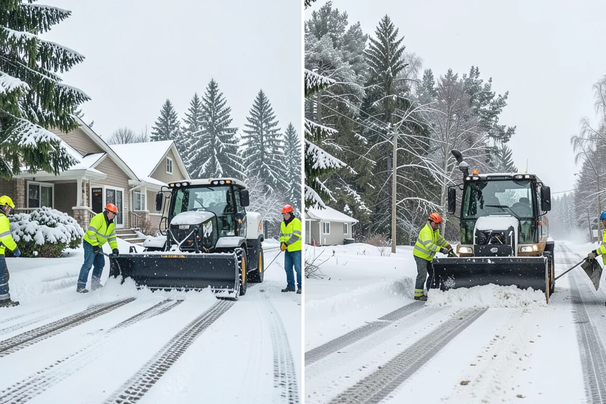 Parking Lot Snow Hauling in Renton, King County, WA - We assess pile volume and available loading access